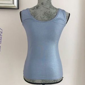 White House Black Market Silver Tank Top